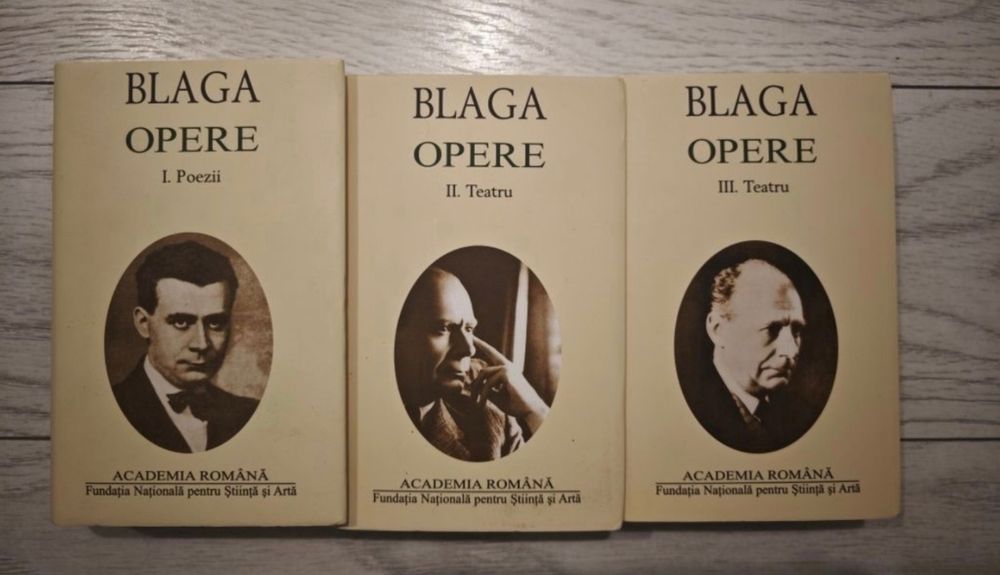 Set Lucian Blaga, Opere, Complet, 3 vol, Academia Romana, RAR