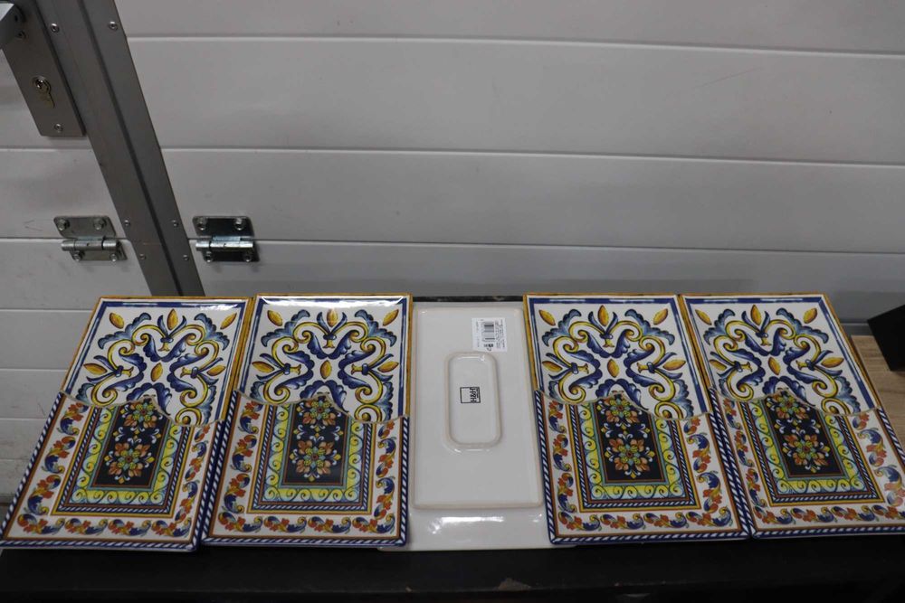 Плата/чинии H&h Positano Комплект 5 плата Piatti Retangolare 25x15cm