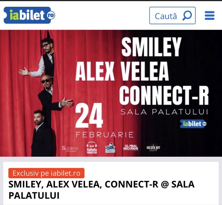 Bilete concert Smiley, Alex Velea, Connect-R