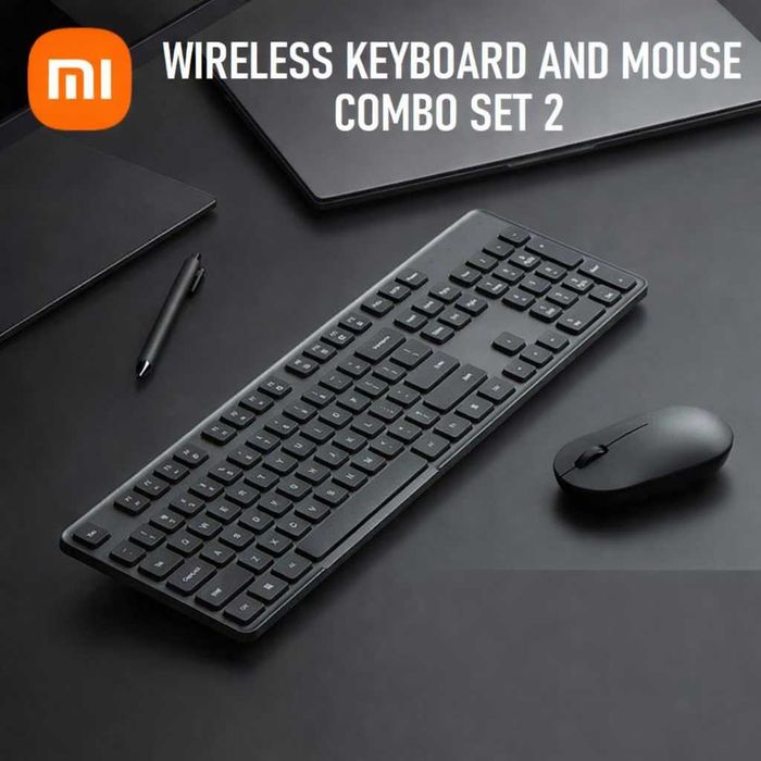 Xiaomi Беспроводной Комплект Клавиатуры и Мыши 1000DPI. Есть доставка