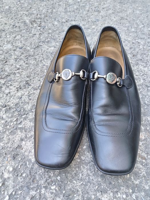 Оригинални мъжки лоуфъри Gucci (Vintage Crest Horsebit Loafers)