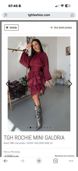 Vand rochie tgh fashion, marimea 38