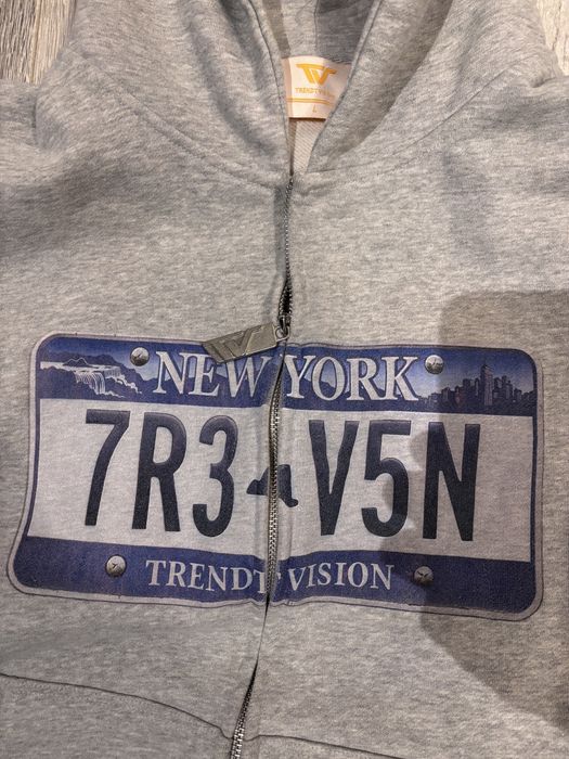 Trendt Vision License Plate Zip Hoodie