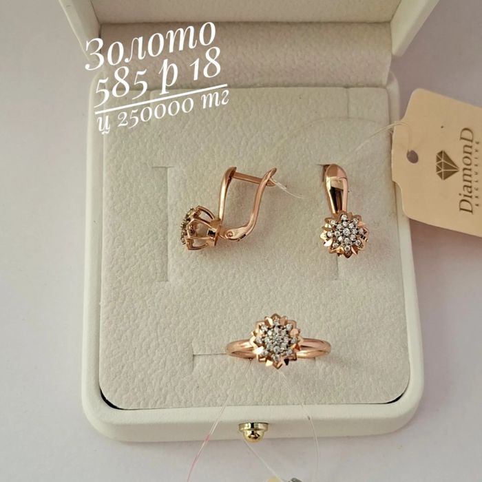 Золото 585 серьги