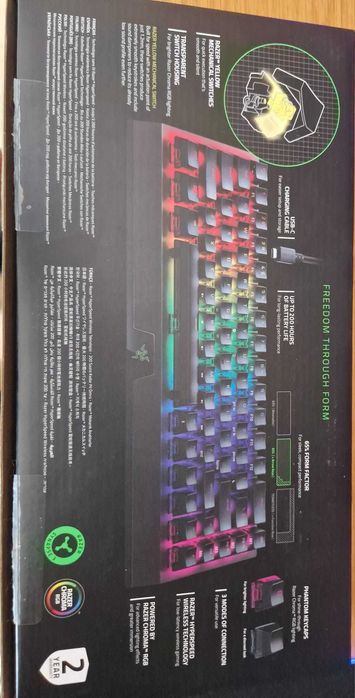 Razer BlackWidow V3 Mini, Yellow Switch + ергономична подложка