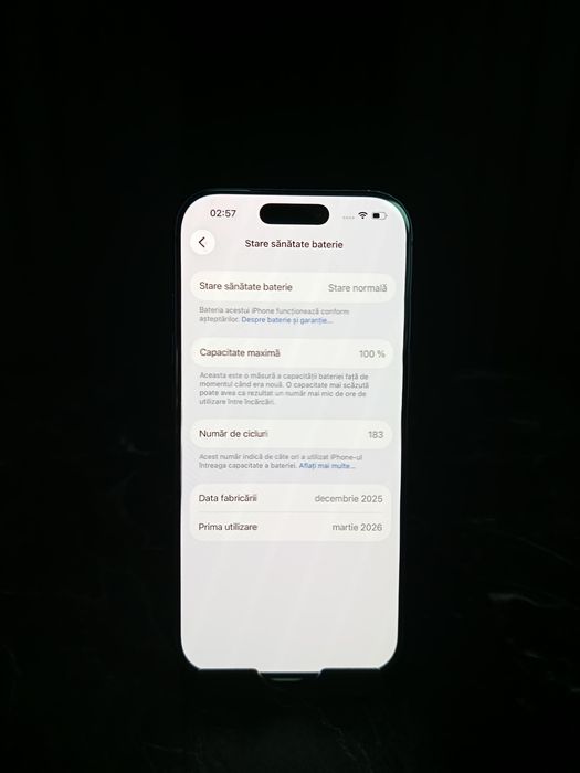 Noble Amanet - iPhone 17 Pro - Baterie 100% - 256 Gb