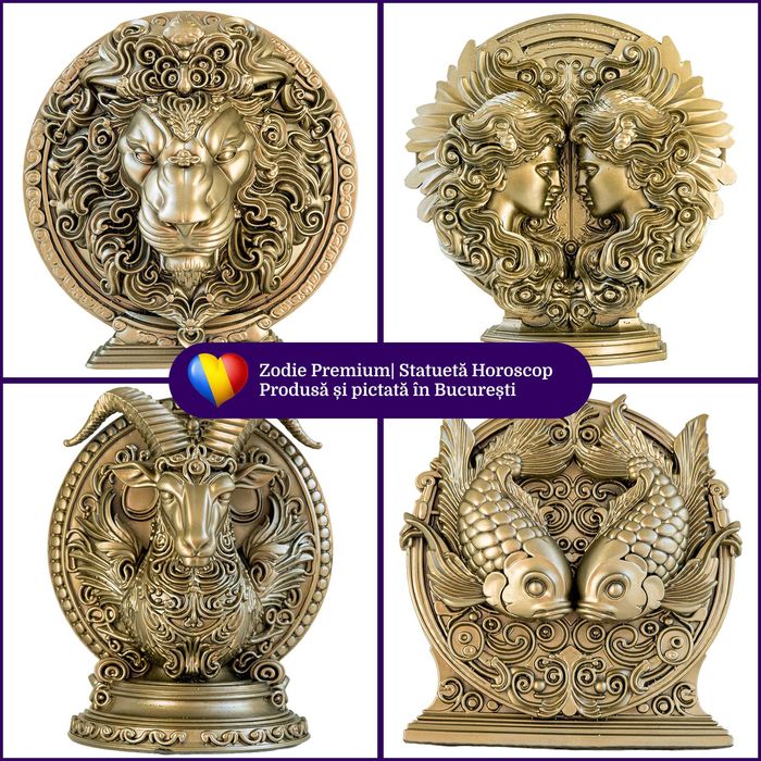 Statueta Zodie Cadou Leu Rac Taur Balanta Fecioara Pesti Berbec Gemeni