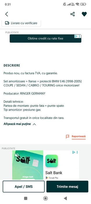 Suspensii BMW e46 noi