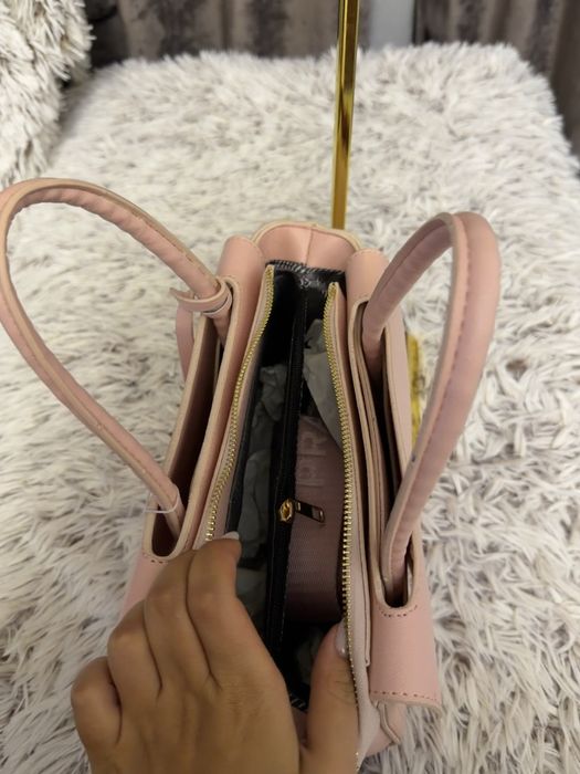 Geanta Prada Milano de dama roz pudra