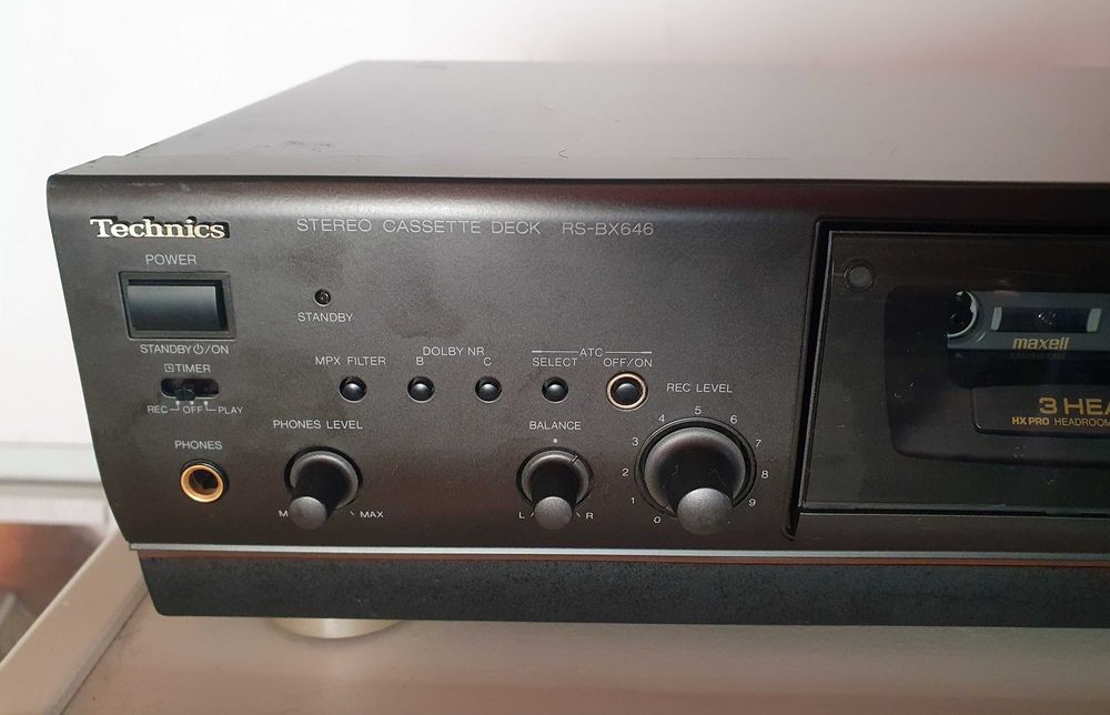 Casetofon deck Technics RS-BX646 - 3 capete, 3 motoare