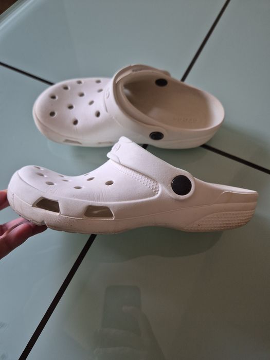 Crocs papuci/saboți dama marimea 37 interior 23 cm  Culoarea alb