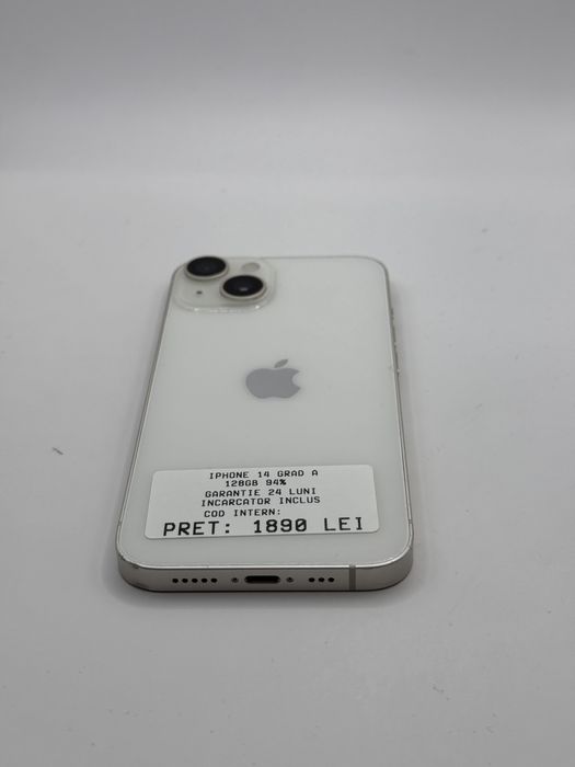 Iphone 14 128GB 100% Grad B Garantie 24 luni - iphonezone.ro