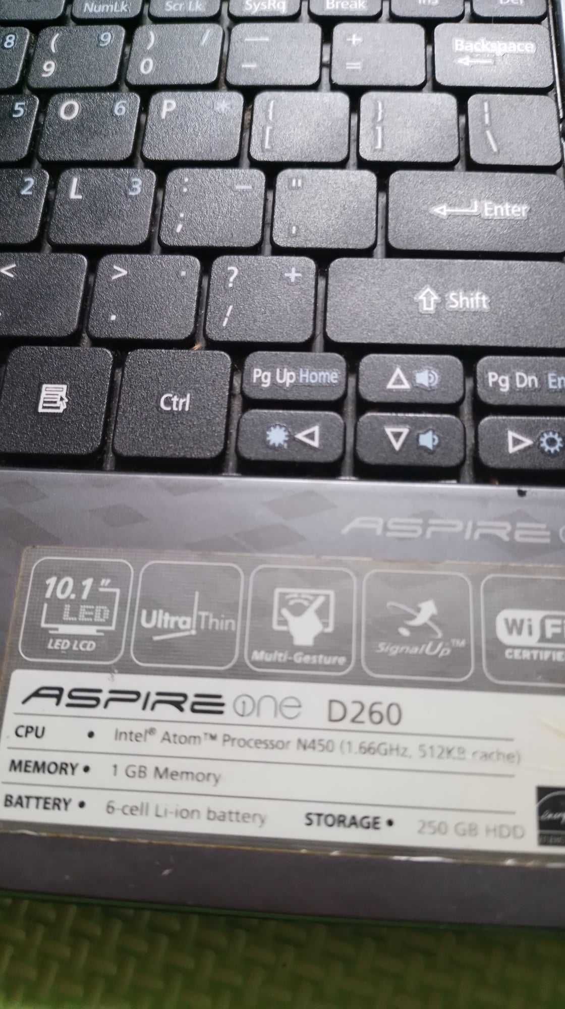 naștere Bagaj Strălucire  Laptop netbook Acer Aspire One D260, Intel N450 1.66GHz, 1GB, 250GB  Bucuresti Sectorul 3 • OLX.ro