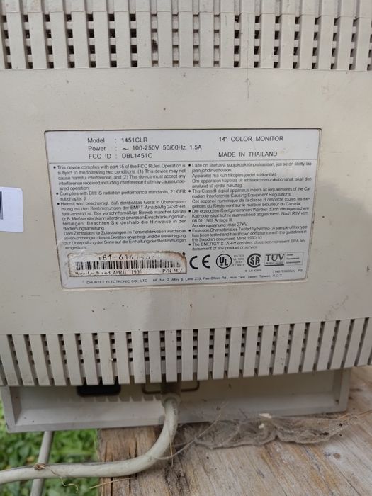 4 monitoare CRT vintage – Belinea, Dell, Prodisma, 1451CLR – lot