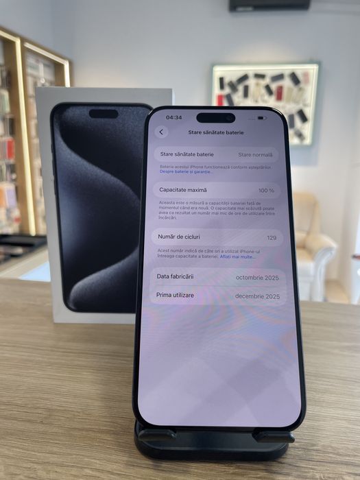 iPhone 15 ProMax 256gb,100% |•| G Store Mobile