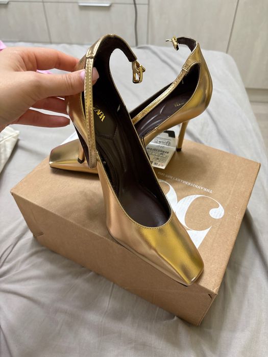 Дамски елегантни обувки с ток Zara, 36