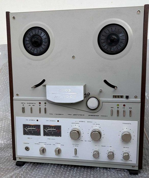 НОВЫЙ Магнитофон катушечный СОЮЗ МК 110 С1 yangi SOYUZ MK 110