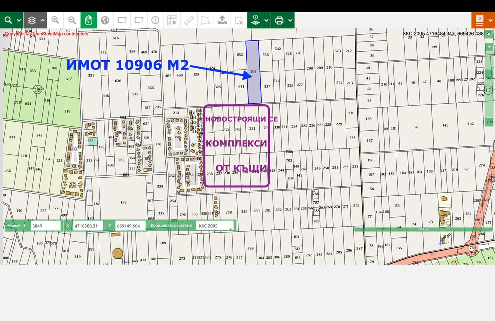 Продава се Парцел в Поморие - 10906 кв.м за 49 €/кв.м - Снимка #2
