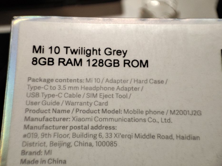 Vand cutie Xiaomi Mi 10 5g , incarcator fast charge , 2 huse