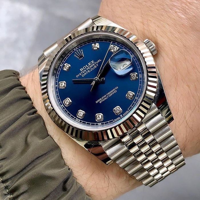 Ceas de lux rolex datejust blue dial 41,mm