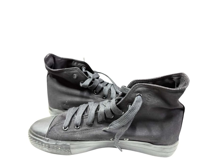Кецове черни високи унисекс мъжки дамски гуменки платно 36-47 – ПРОМО
