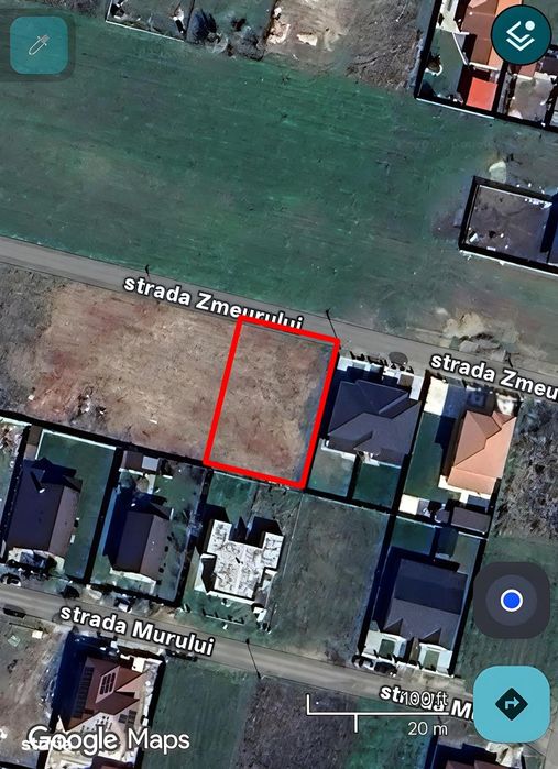 Teren intravilan 640 mp cu utilități