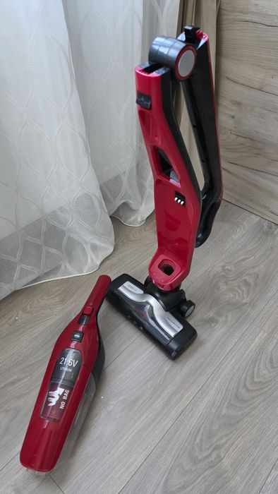 Aspirator vertical fara fir Rowenta Dual Force 2 in 1 48W 21.6V 0.6L  autonomie 75 min  perie de aspirare cu LED rotativa, maner pliabil