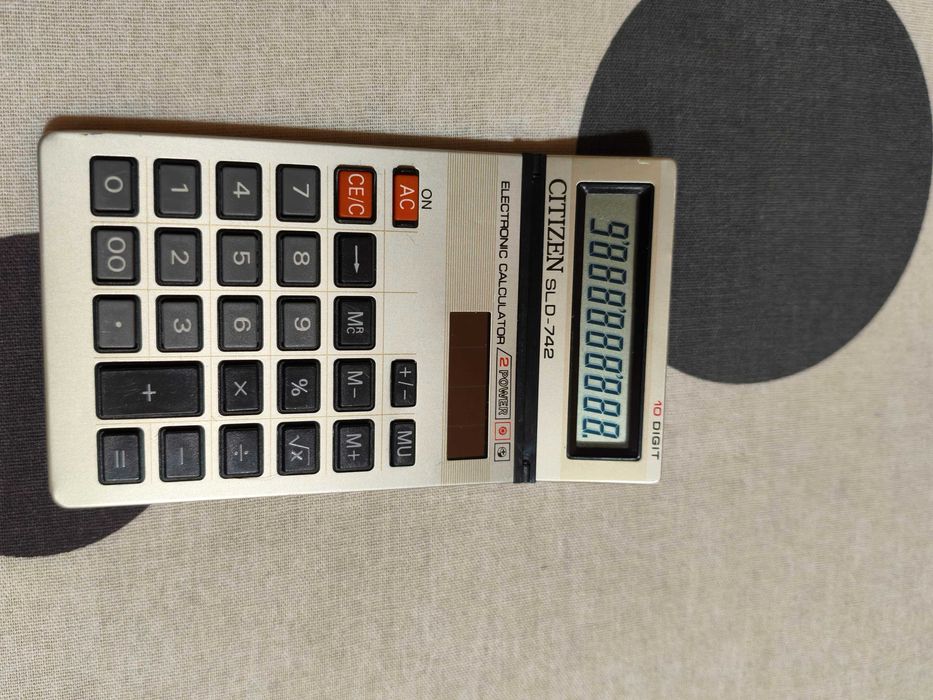 calculator electronic Citizen solar VINTAGE ANII `80