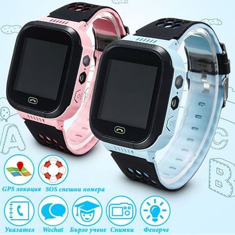 Детски смарт часовник телефон камера smart kids сим карта GPS WIFI SOS