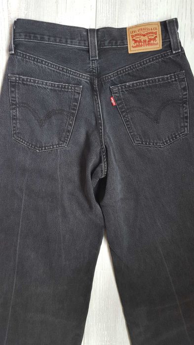 Черни дънки Levi Strauss '94 Baggy Wide Leg за момиче с р-р W25 L33
