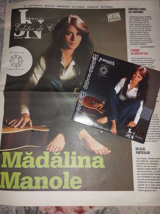 Revista Jurnalul de colectie cu CD Madalina Manole