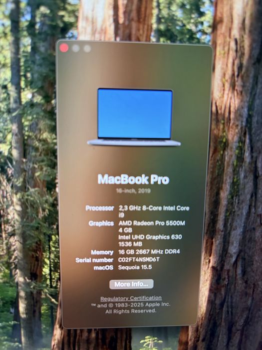 Macbook Pro 16” 2019 i9 1TB