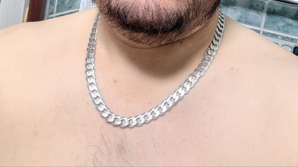 Серебряная цепь мужская 925