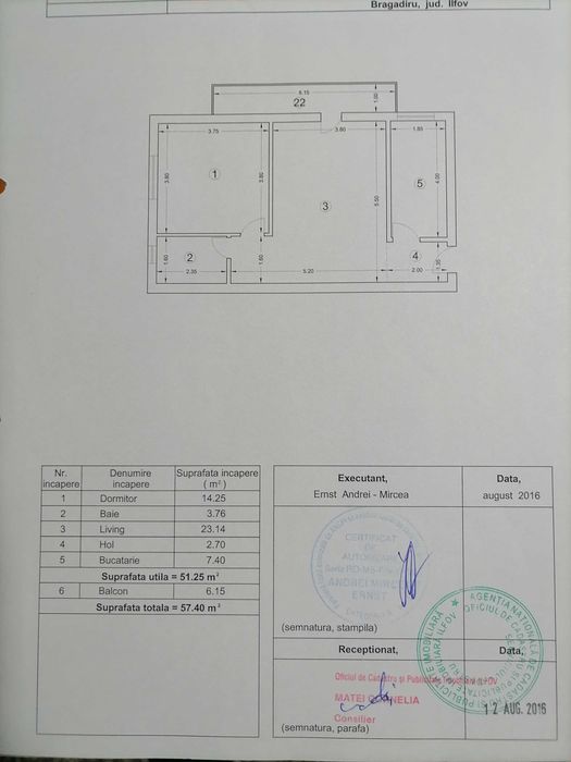 Apartament de vânzare 2 camere Bragadiru Cristalului