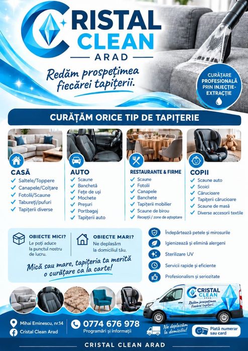 Curățare spălare igienizare tapițerii