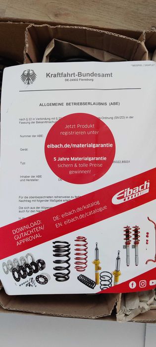 Нови спортни пружини Eibach Honda Accord 7