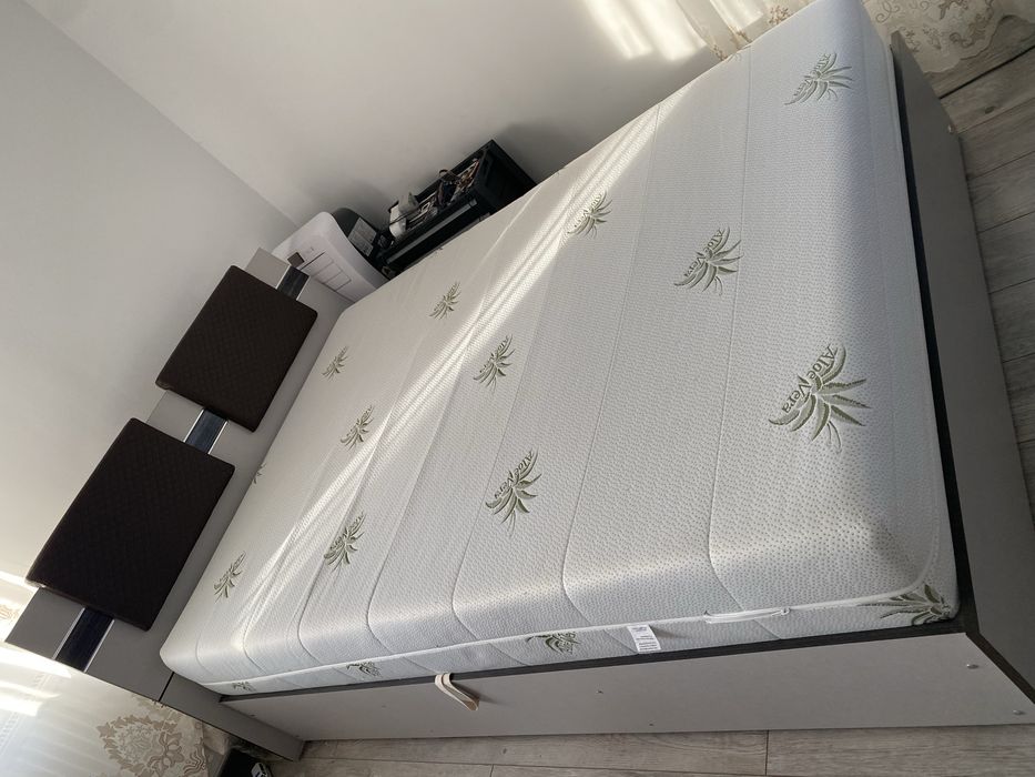 Pat cu lada 140x200 , (salteaua nu este inclusa)