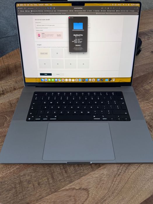 Macbook Apple 16' 16 Gb Space grey 512 SSD