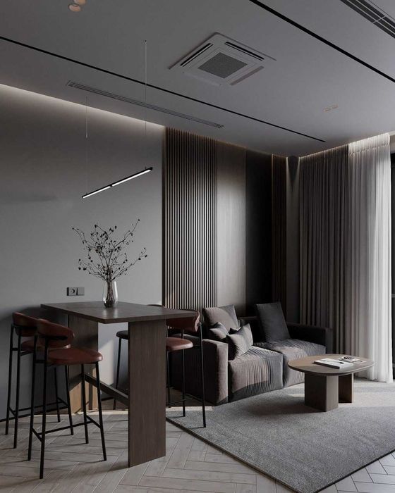 Новостройка Parkwood 42кв+балкон с видом во двор (коробка)