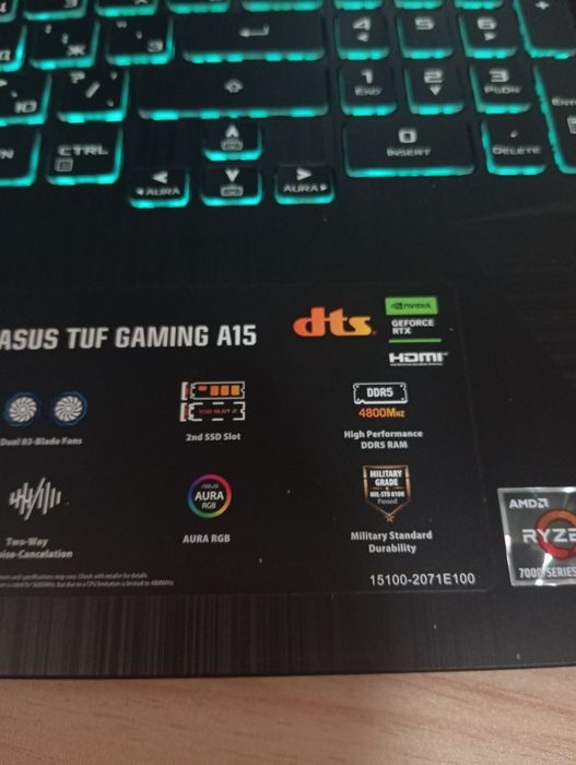ASUS TUF Gaming A15 FA506N | Ryzen 7 7435HS | 16GB DDR5