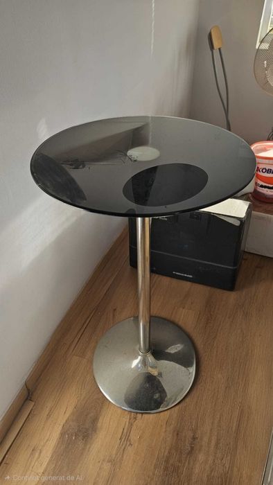 Masă de bar din sticlă