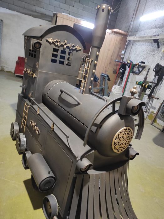 Паровоз печь мангал барбекью