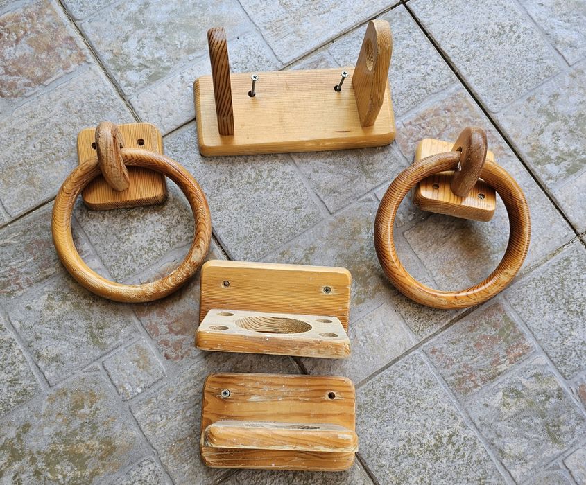 5 x Accesorii pentru baie din lemn