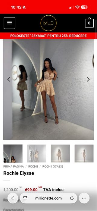 rochie Millionette mini