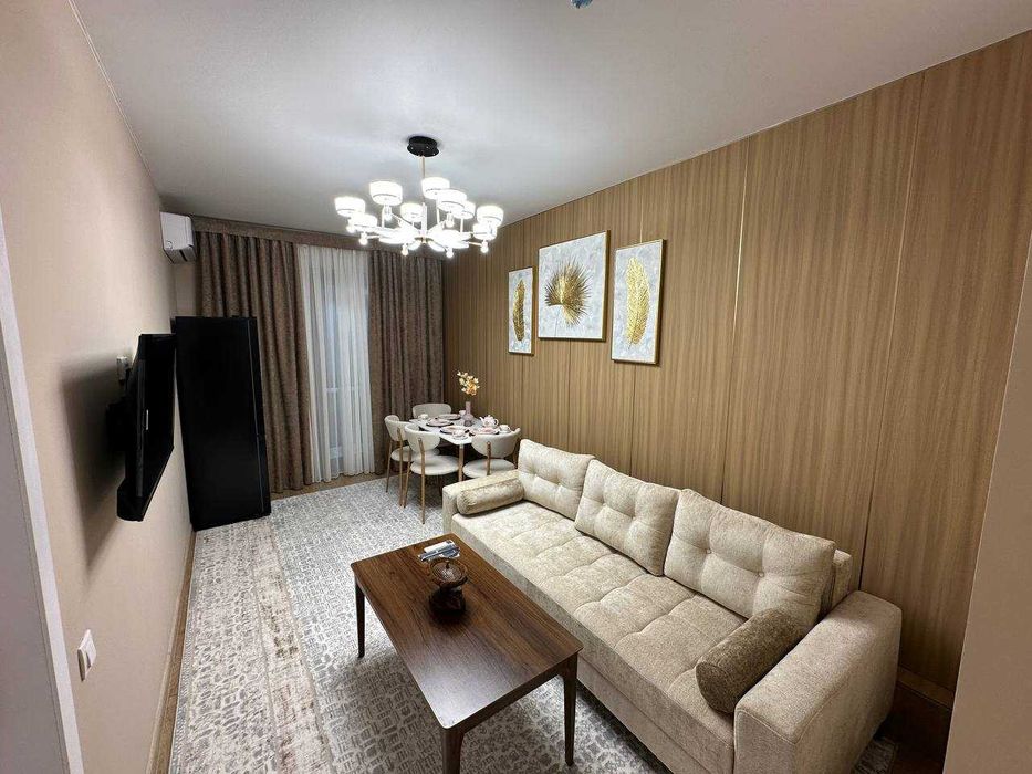 ЖК Assalom Bog'lar | 2-комнатная 40 м² | Вид во двор