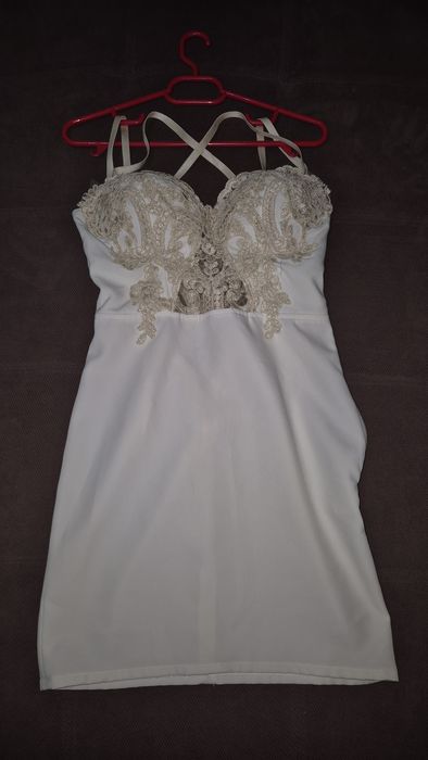 Rochie alba scurta bby