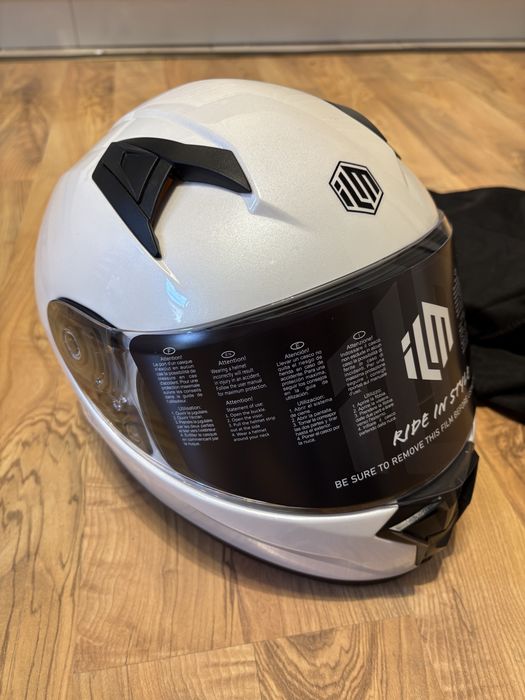 Casca moto ILM NOUA 49-50 cm Alb Perlat