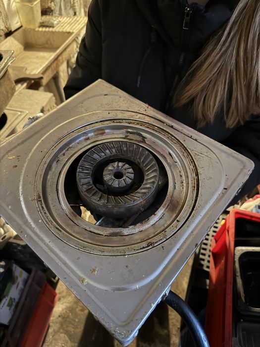 Газов котлон с всички части само трьбва да се вземе копче