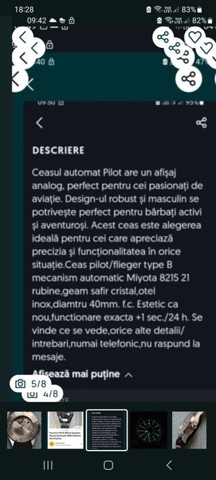 Ceas Flyeger / pilot  type