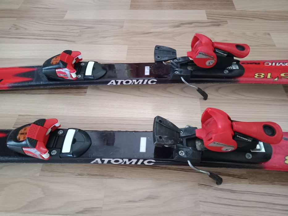 Schiuri copii Atomic Pro Race 120cm, bete Leki 90cm, schi, ski